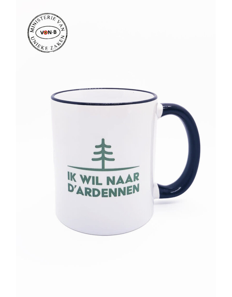 Ministerie van Unieke Zaken Mok 'Ik wil naar d'Ardennen'