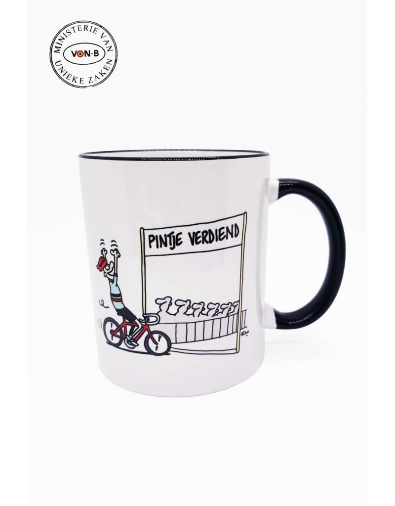 Ministerie van Unieke Zaken Mok 'Pintje verdiend'