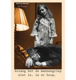 Ministerie van Unieke Zaken Wenskaart Ministerie van Unieke Zaken - 'Mannengriep'