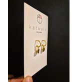 Katwalk Zilver Verguld zilver oorstekers - ringetje met bedeltje