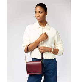 O MY BAG Audrey Mini Dark Cherry Classic Leather