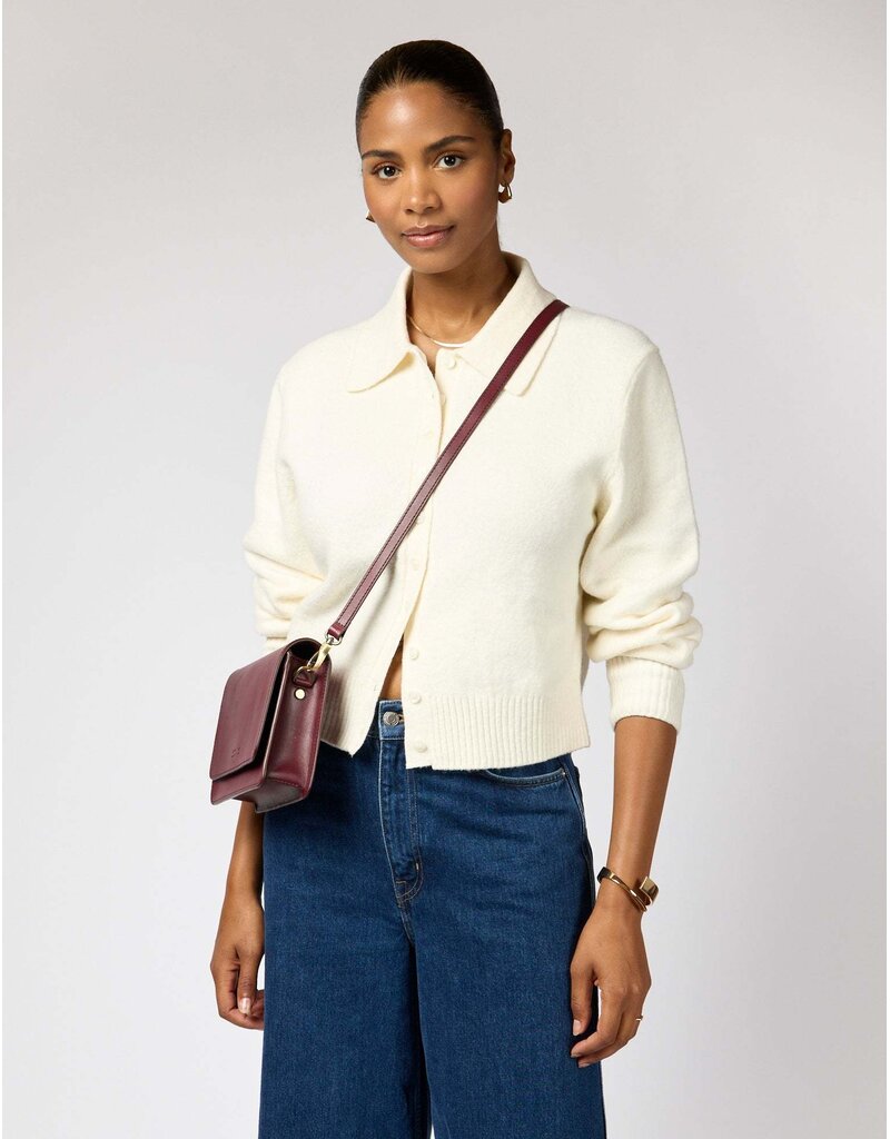 O MY BAG Audrey Mini Dark Cherry Classic Leather