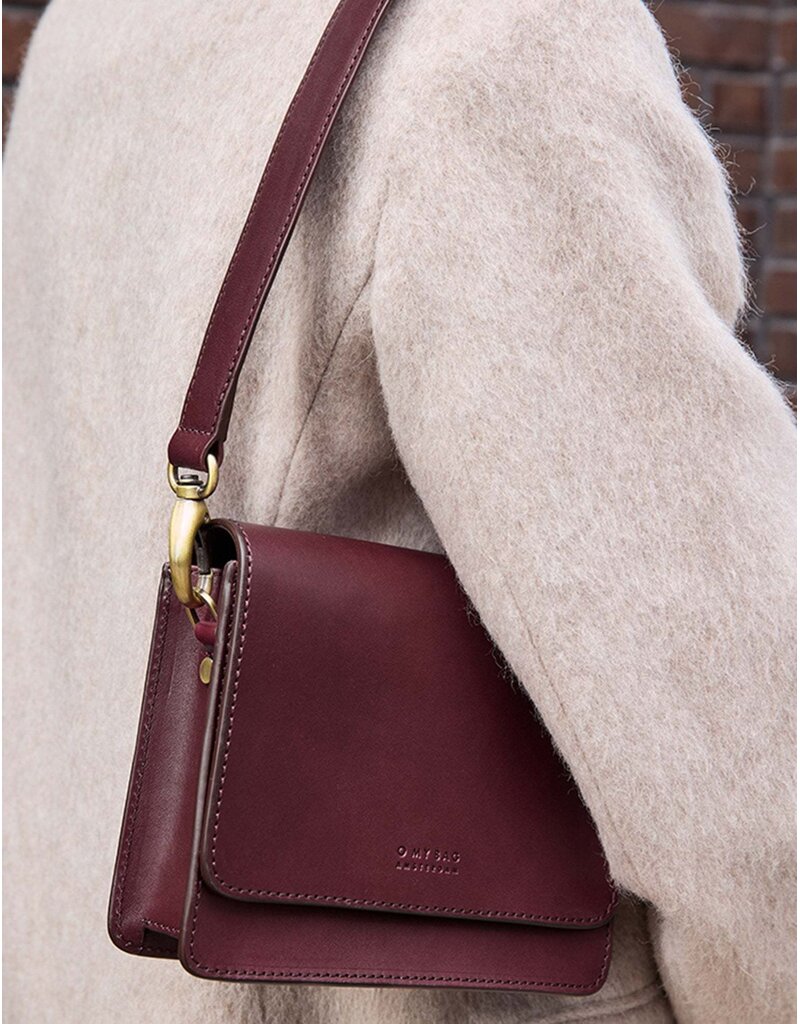 O MY BAG Audrey Mini Dark Cherry Classic Leather