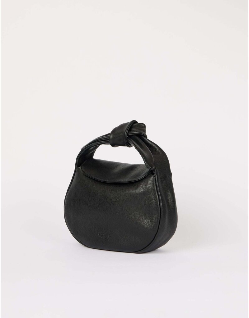 O MY BAG Coco Croissant - Black Soft Grain Leather