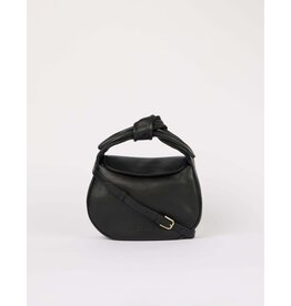 O MY BAG Coco Croissant - Black Soft Grain Leather