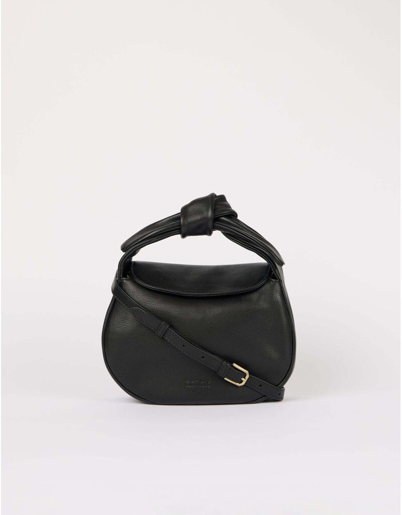O MY BAG Coco Croissant - Black Soft Grain Leather