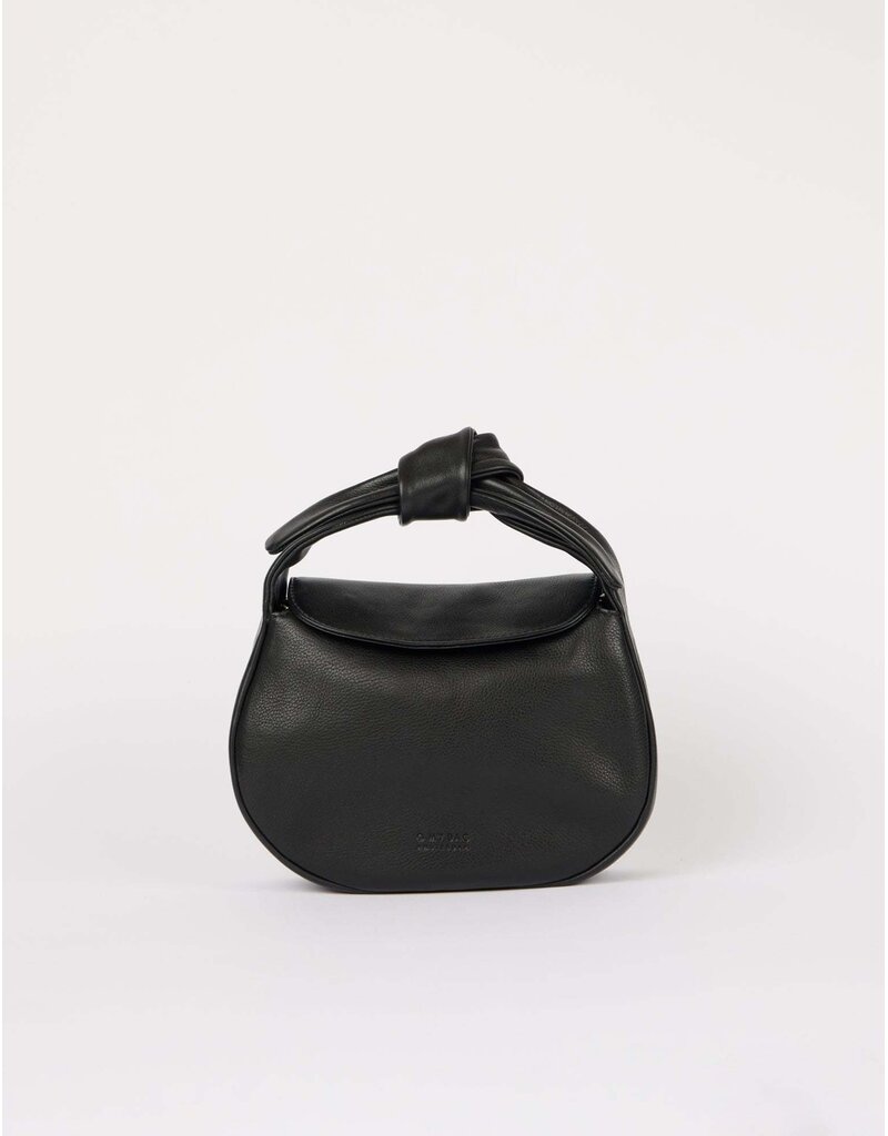 O MY BAG Coco Croissant - Black Soft Grain Leather