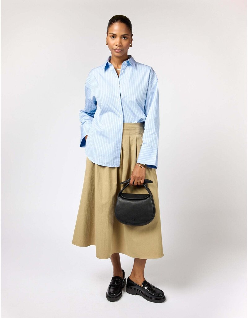 O MY BAG Coco Croissant - Black Soft Grain Leather