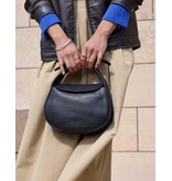 O MY BAG Coco Croissant - Black Soft Grain Leather