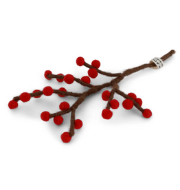 Gry & Sif Mini Branch w/Bright Red Berries