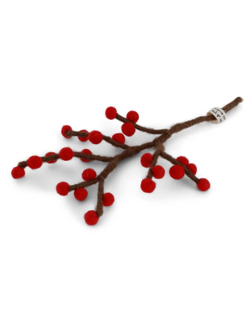Gry & Sif Mini Branch w/Bright Red Berries