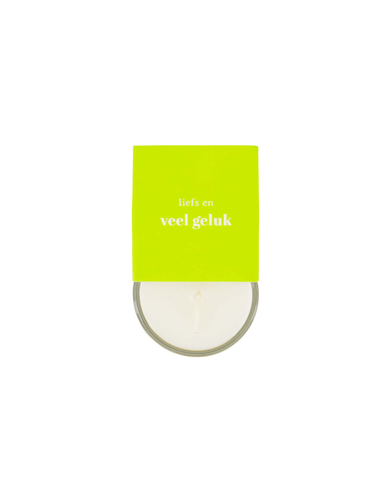 Zusss Geurkaarsje in wikkel 'Liefs en veel geluk'