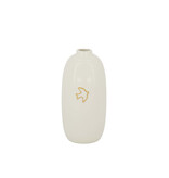 Zusss Vaasje in keramiek met gouden vogeltje