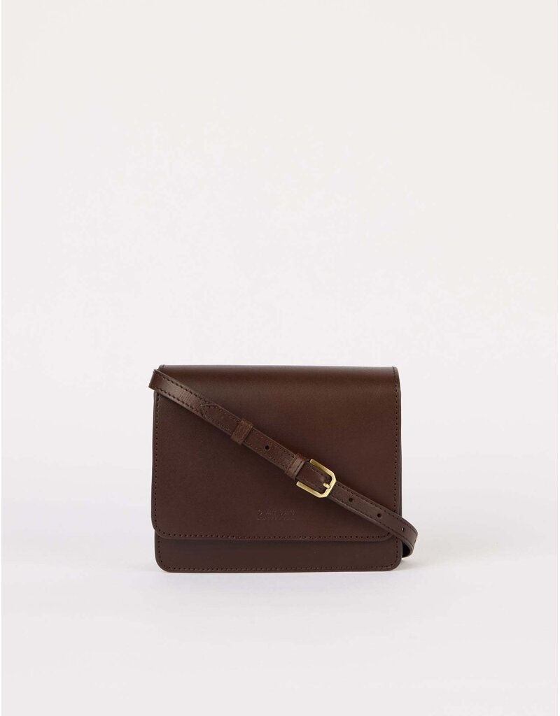 O MY BAG Audrey Mini Dark Chocolate Classic Leather