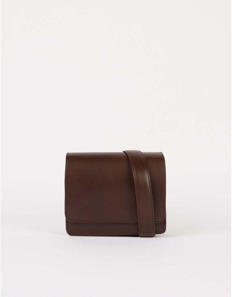 O MY BAG Audrey Mini Dark Chocolate Classic Leather