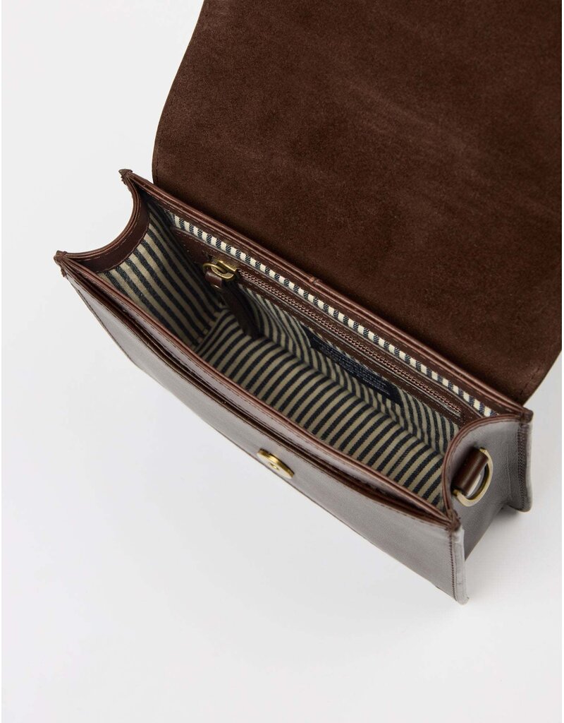 O MY BAG Audrey Mini Dark Chocolate Classic Leather