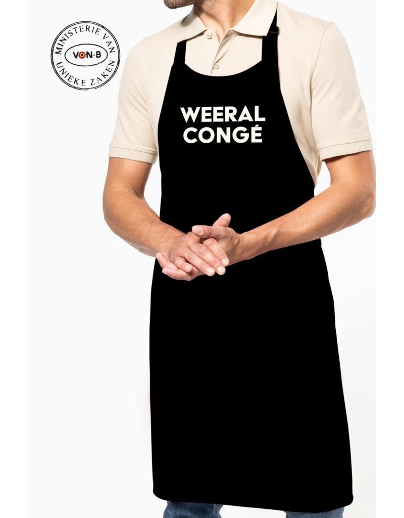 Ministerie van Unieke Zaken Keukenschort - 'Weeral congé'