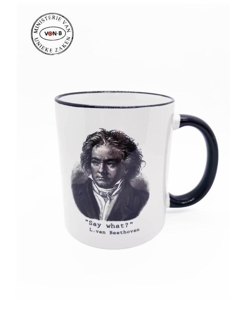 Ministerie van Unieke Zaken Mok 'Say What' - Beethoven