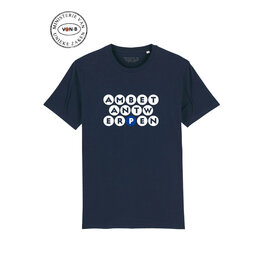 Ministerie van Unieke Zaken T-shirt 'AmbetAntwerpen' - donkerblauw