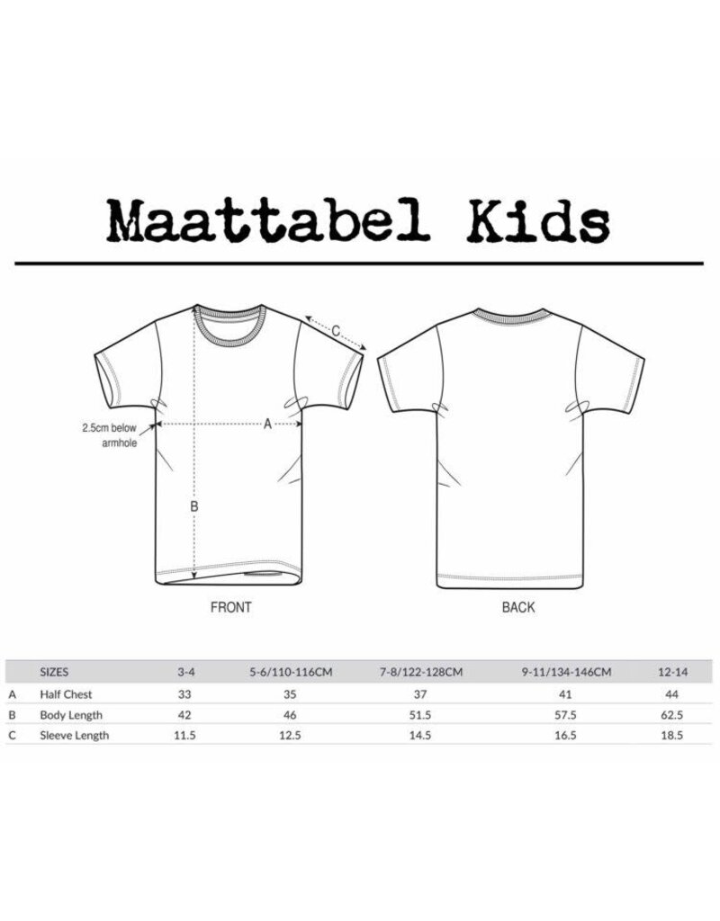 Ministerie van Unieke Zaken T-shirt Kids 'Patatje' - natural raw