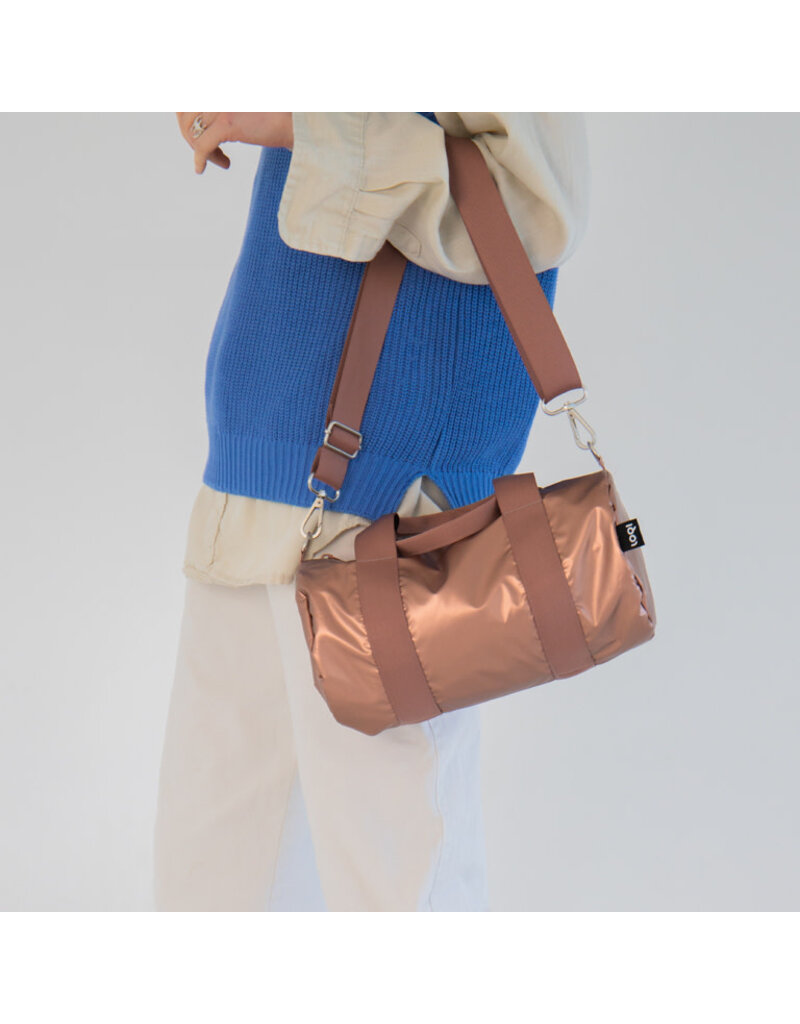 Loqi Weekender Medium - Rose Gold Metallic