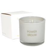 My Flame Lifestyle Geurkaars met wens-armband 'Powervrouw'