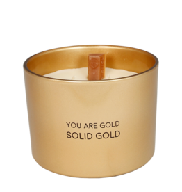 My Flame Lifestyle Geurkaars - 'You are gold, solid gold' - goud
