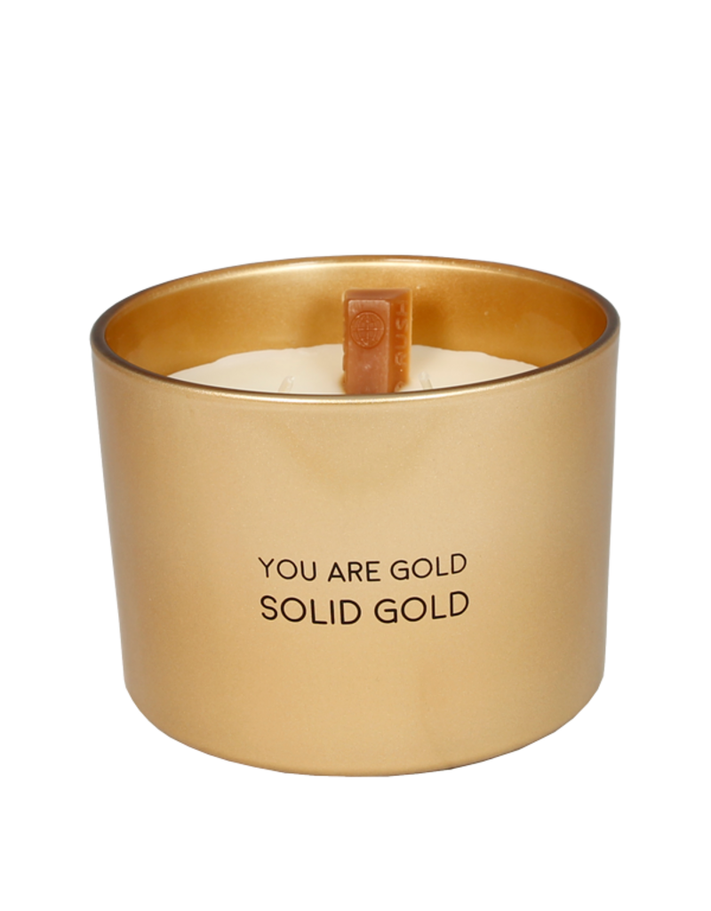 My Flame Lifestyle Geurkaars - 'You are gold, solid gold' - goud
