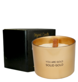 My Flame Lifestyle Geurkaars - 'You are gold, solid gold' - goud