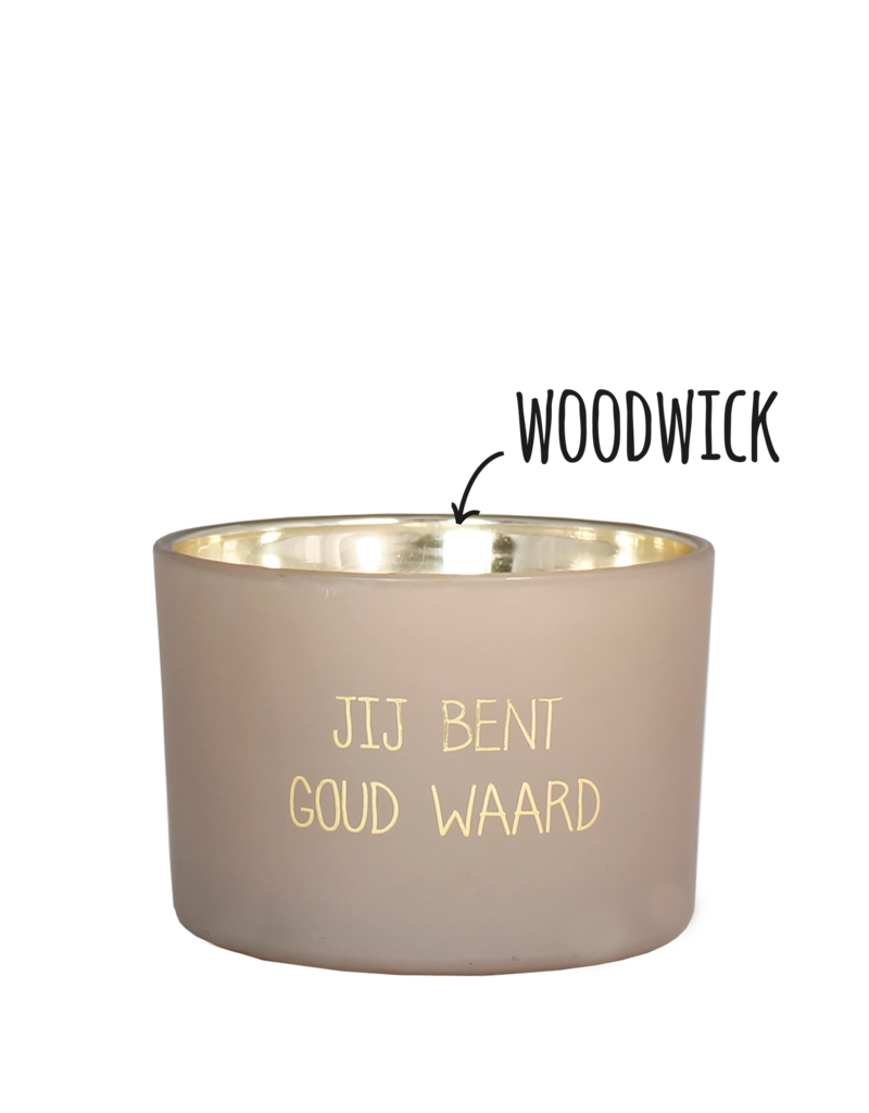 My Flame Lifestyle Geurkaars 'Jij bent goud waard'