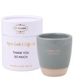 My Flame Lifestyle Geurkaars in koffiekopje - 'Thank you so much'