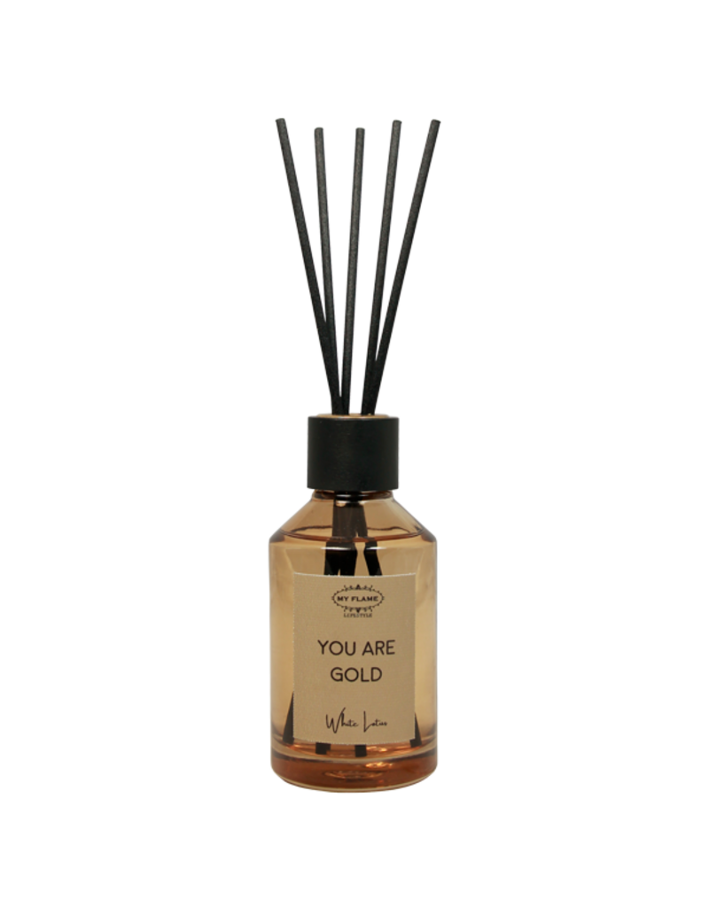 My Flame Lifestyle Geurstokjes - 'You are gold'