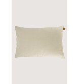 Zusss Kussen met streep in katoen/velvet 60x40cm - zandkleur