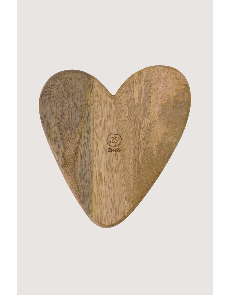 Zusss Houten kom hartje - zandkleur