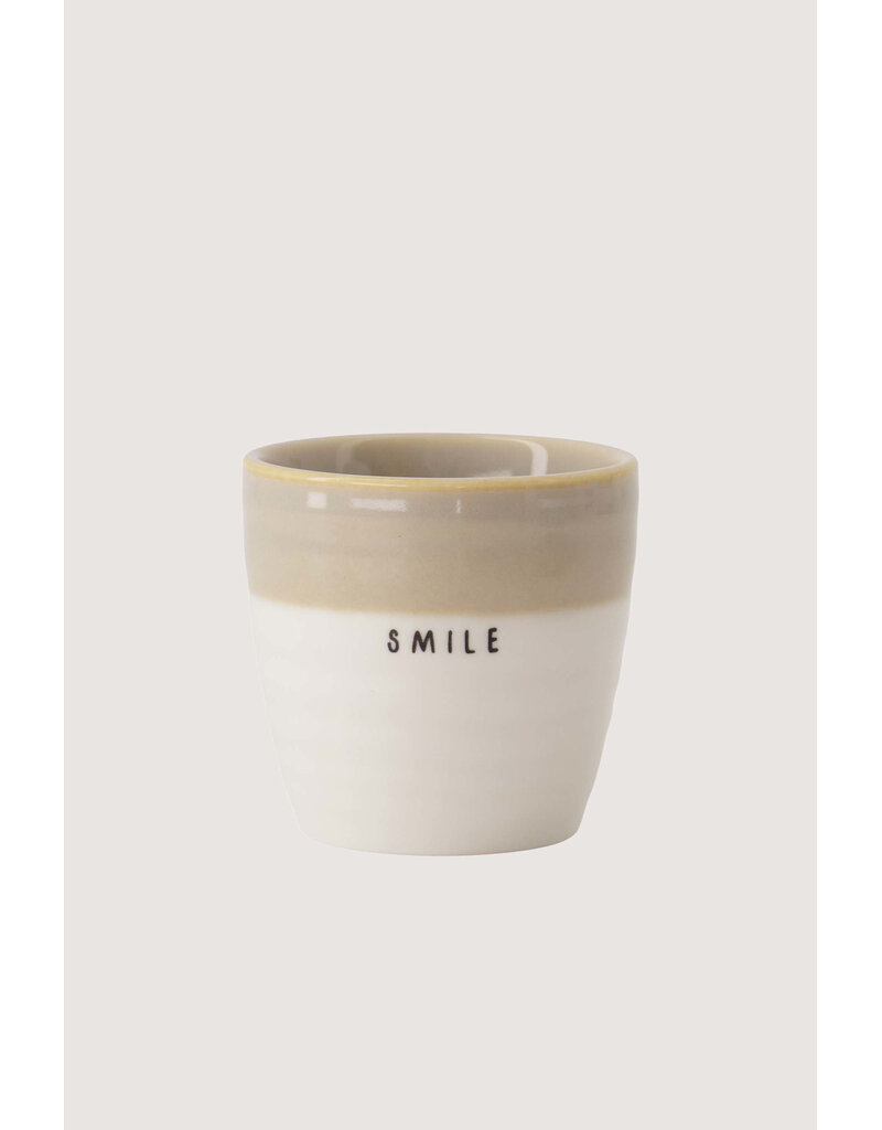 Zusss Espressomok 'Smile' - zand