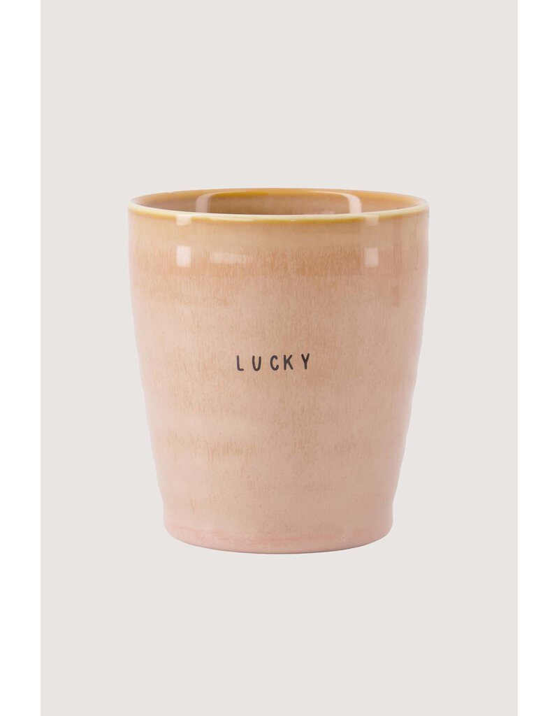 Zusss Koffiemok 'Lucky' - oudroze