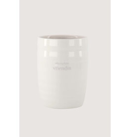 Zusss Koffiemok 'Allerliefste vriendin' - wit/lila
