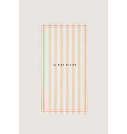 Zusss Servetten met koraal streepjes 'Jij bent zo leuk' - 15 st