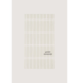 Zusss Servetten met rechthoek ruit 'Genietmomentje' - 15 st