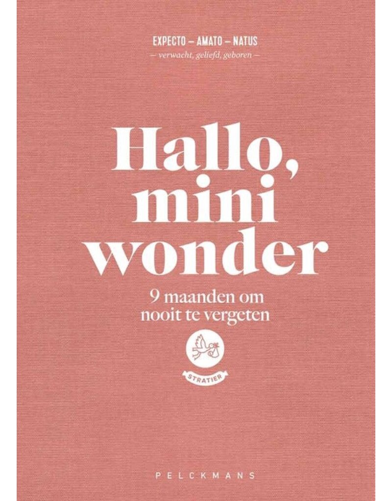Stratier Invulboek - 'Hallo, mini wonder' - 9 maanden om nooit te vergeten