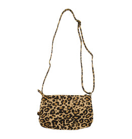 Zusss Suedine schoudertas panterprint