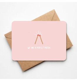 Buro Allure Wenskaart - we are a perfect match