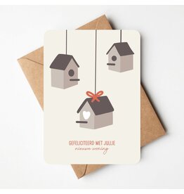 Buro Allure Wenskaart - Gefeliciteerd met jullie nieuwe woning