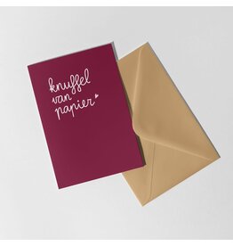 Dujojo Wenskaart - Knuffel van papier