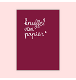 Dujojo Wenskaart - Knuffel van papier