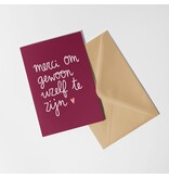 Dujojo Wenskaart - Merci om gewoon uzelf te zijn