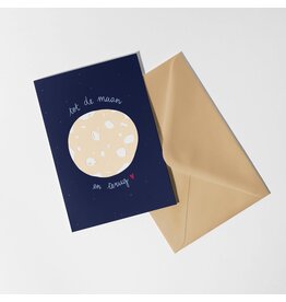 Dujojo Wenskaart - tot de maan en terug
