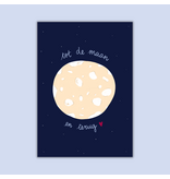 Dujojo Wenskaart - tot de maan en terug