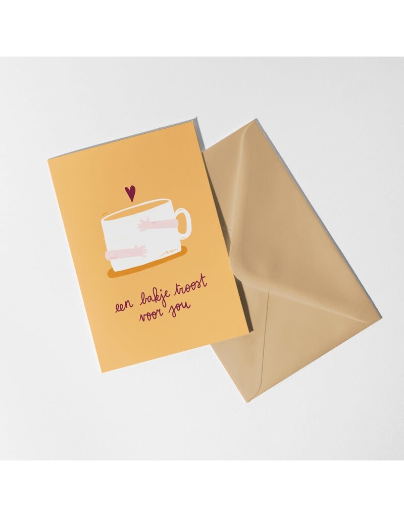 Dujojo Wenskaart - Een bakje troost voor jou