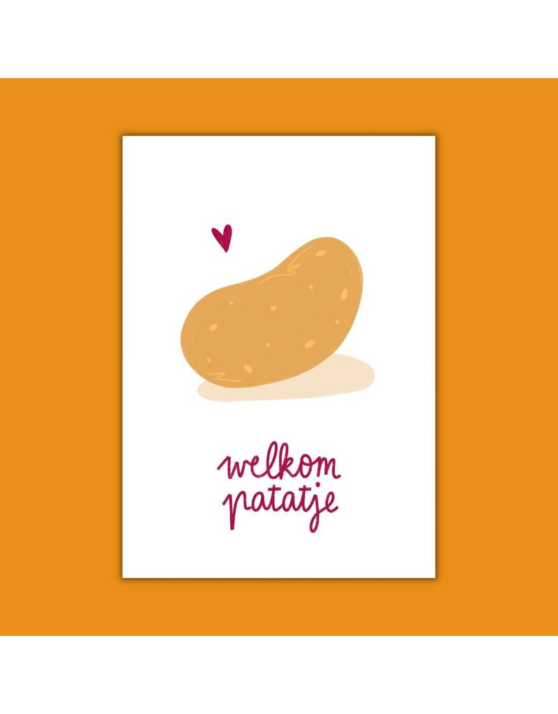 Dujojo Wenskaart - Welkom patatje